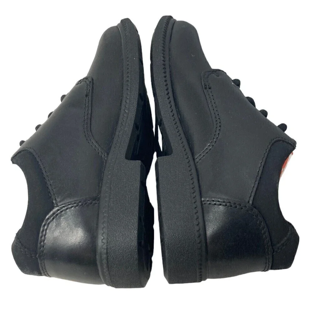 Clarks Deaton Time Boys Black Leather Dress US 11WXW UK 10.5 H [64151] NEW